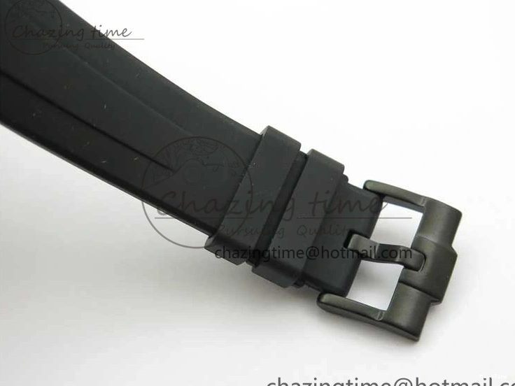 MiroTime 1227 Submariner 40mm Black Ceramic 5GF Best Edition Blue Candy Dial on Black Rubber Strap SA FashionForward 2473